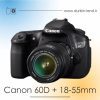 دوربین Canon 60D دست دوم همراه لنز 55-18 میلی متر
