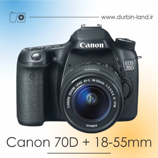 دوربین Canon 70D دست دوم همراه لنز 55-18 میلی متر