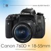 خرید دوربین canon 760d دست دوم با لنز
