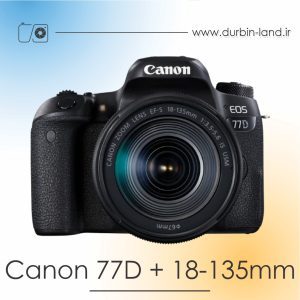 دوربین Canon 77D دست دوم همراه لنز 135-18 میلی متر