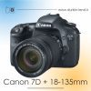 دوربین Canon 7D دست دوم همراه لنز 135-18 میلی متر
