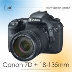 دوربین Canon 7D دست دوم همراه لنز 135-18 میلی متر