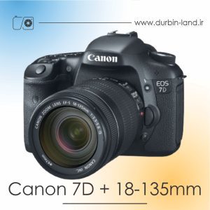 دوربین Canon 7D دست دوم همراه لنز 135-18 میلی متر