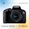 دوربین Canon 800D دست دوم همراه لنز 55-18 میلی متر
