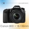 خرید دوربین canon 80d دست دوم با لنز