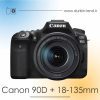دوربین Canon 90D دست دوم همراه لنز 135-18 میلی متر